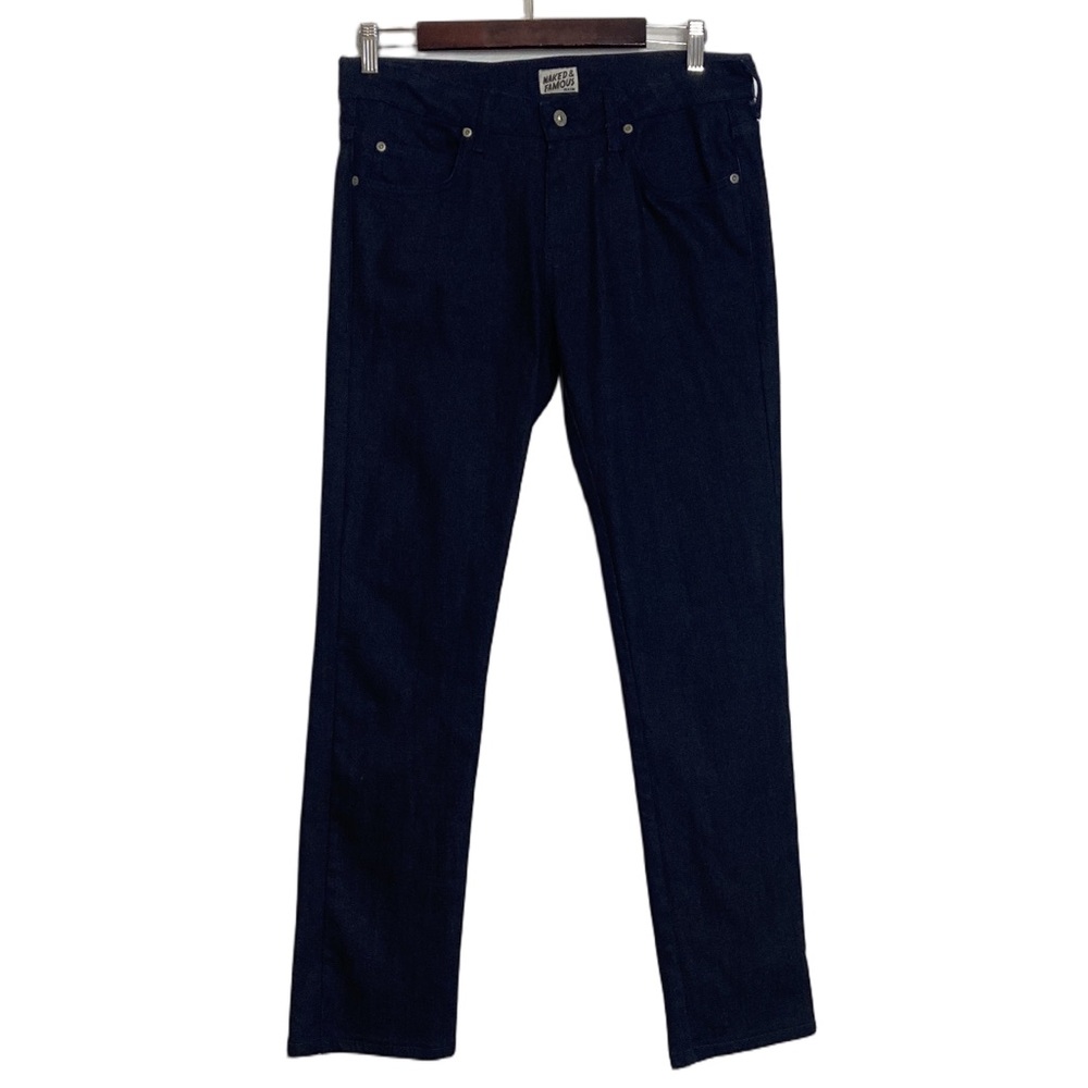 Naked and Famous Jeans Mens 33 x 30 Skinny Guy Indigo Stretch Made in Canada